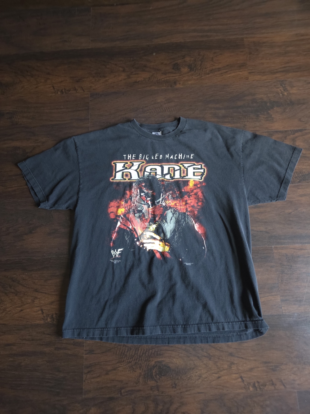 Vintage Kane WWF Vintage T Shirt 2000 “The Big Red Machine” Back Hit